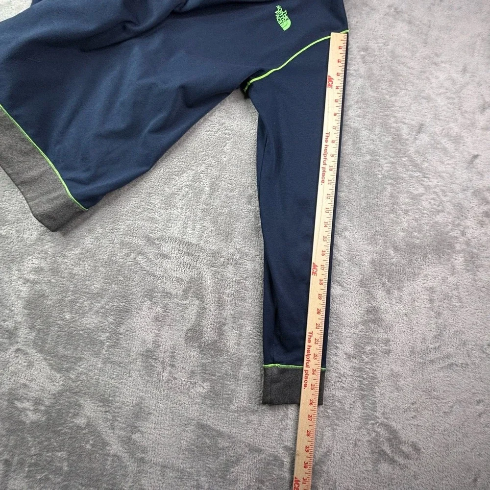 The North Face Mens‎ Mountain Athletics Track Jacket Navy Blue Lime Green Small